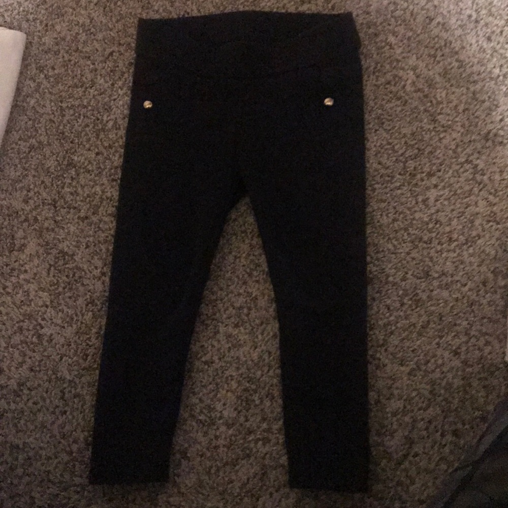 Janie and Jack black leggings